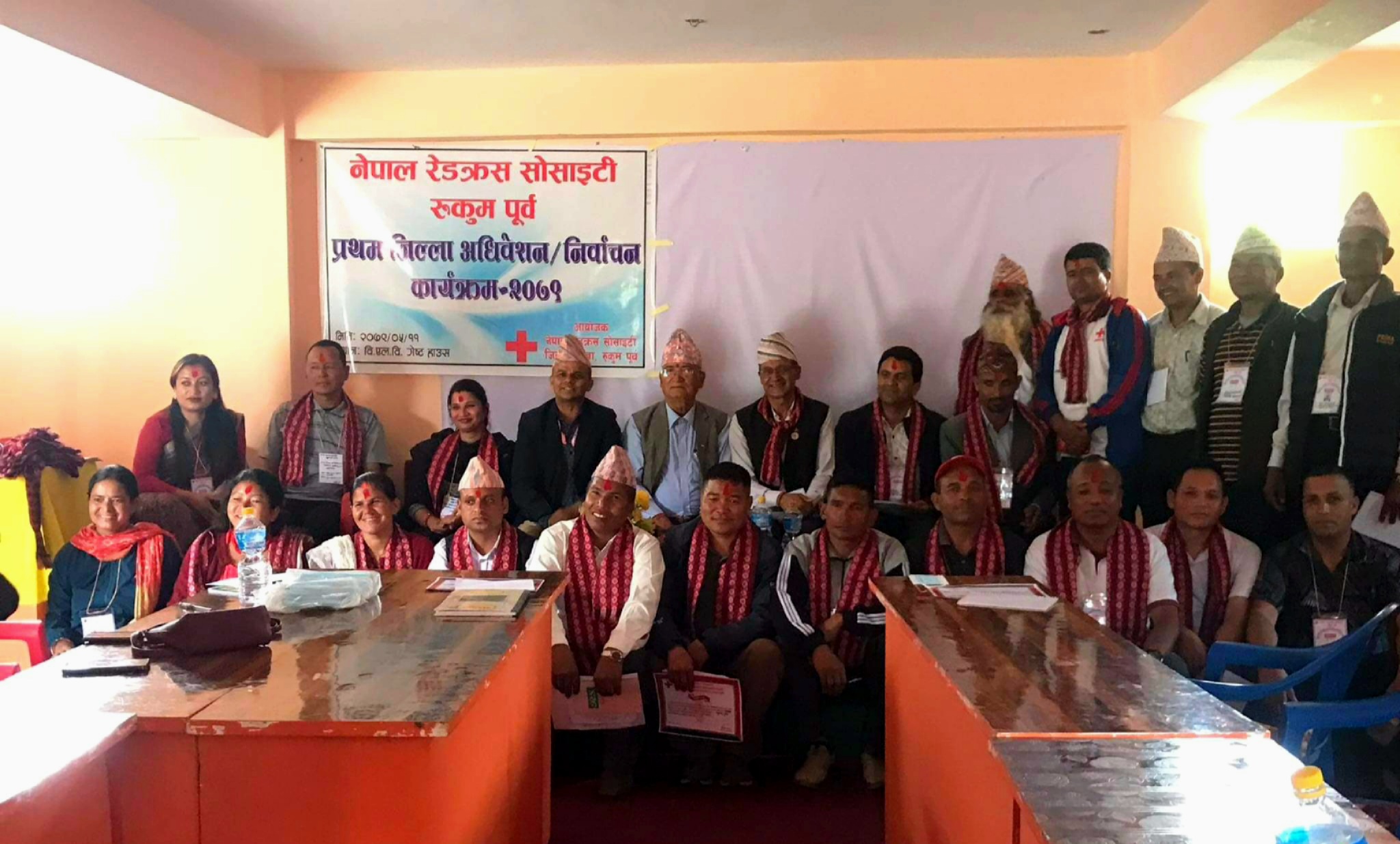 नेपाल रेडक्रस सोसाईटी रुकुम पूर्वको सभापतिमा गौतम, मन्त्रीमा बुढाथोकी चयन